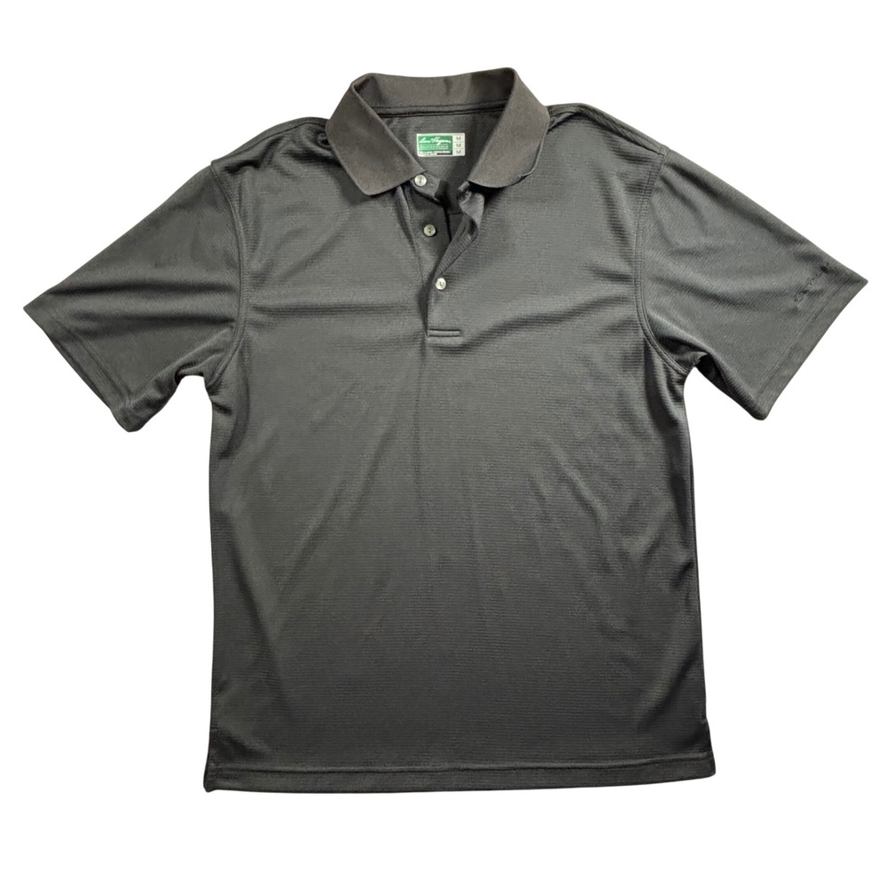 Ben Hogan Performance‎ Mens Black Golf Polo Shirt Size Medium Performance Fabric